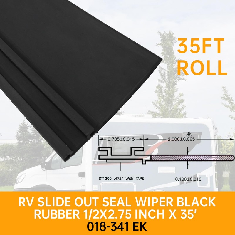 Combo RV Slide Out Seal | 018-312-EKD & 018-341 EK