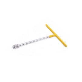 INFINAUTO Yellow Silver Tone 1/2" Square Drive T Handle Wrench Spanner Repairing Tool for Car Stylish Design