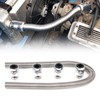 iRKY 48" Flexible Radiator Hose Stainless Steel Universal Water Hoses