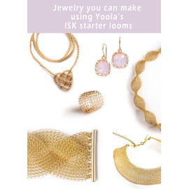 Premium Jewelry Making Kit - 7pc Wire Mesh Jewelry Making Set - Ergonomic Wire Crochet Looms and Draw Plate - Full Set Invisible Spool Knitting Looms - Best Beginners Wire Crochet Beading Kit - Unique Gift for Crochet Lovers - Includes Downloadable Video