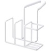 Yamazaki 5082 Faucet Sponge & Brush Holder, White, Approx. 5.5