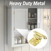 BokWin 4 Pack 1/2" Overlay Brass Gold Self-Closing Kitchen Cabinet