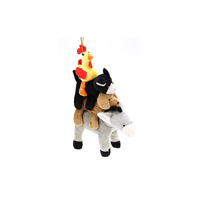 ELLUG Plush Bremen Town Musicians for Standing and Hanging, 30