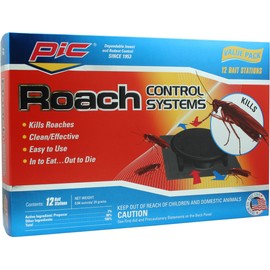 Pic Roach Control Plastic Bait Stations (12 Pack)