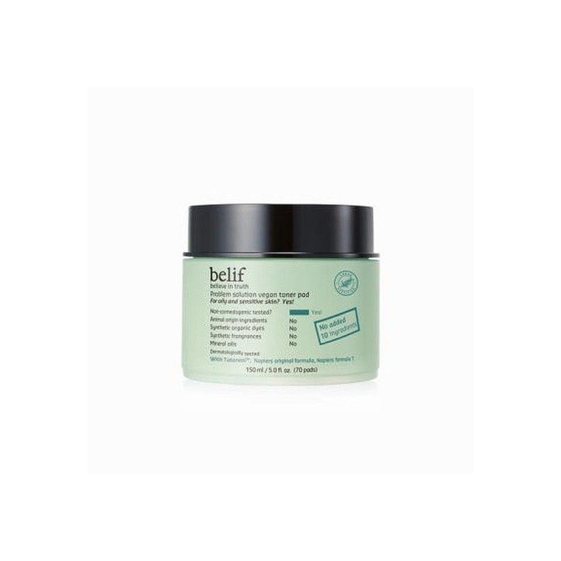 Belif Problem Solution Vegan Toner Pad (70 sheets) x2SET (LC)