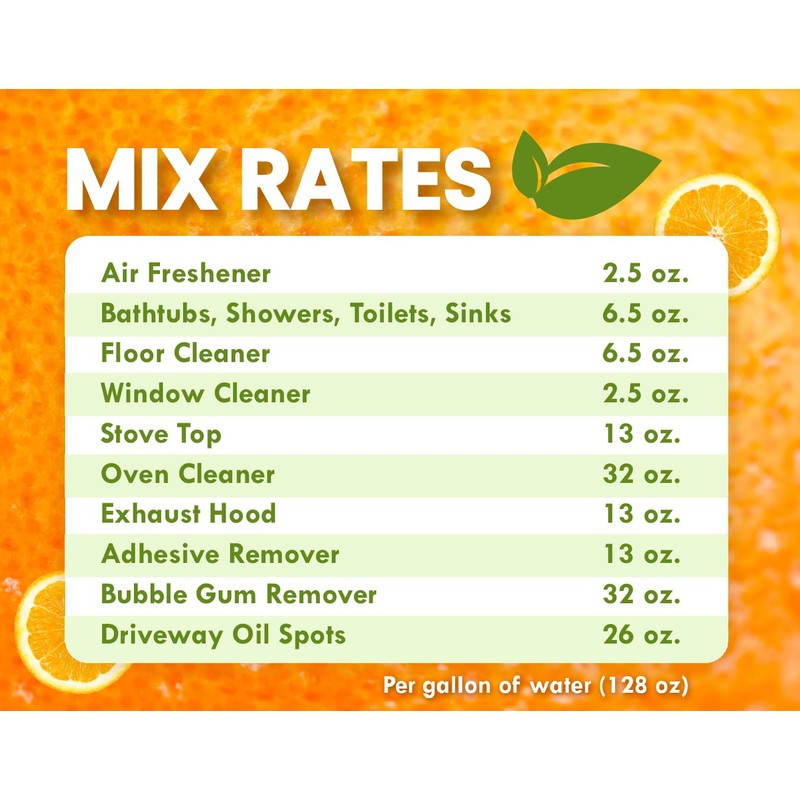 Bluewater Chemgroup Premium Cold Pressed Orange Oil Concentrate- 32 oz