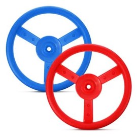 2 Pcs Plastic Steering Wheel Playset: Playground Swingset Steering Wheel Outdoor Backyard Treehouse Playground Jungle Gym