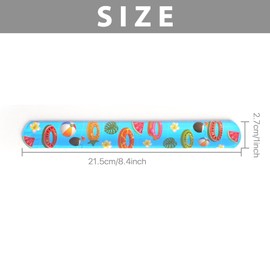 36 PCs Slap Bracelets Slap Wrist Bands with 36 Designs Pattern Racing Cars, Universe Planet and Fruit Party Theme Bag Fillers Party Favours Pack