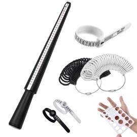 Ring Sizer Measuring Tool,Ring Measurer and Mens Ring Sizer,7pcs Rings Sizing Kit Us Rings Size 1-17