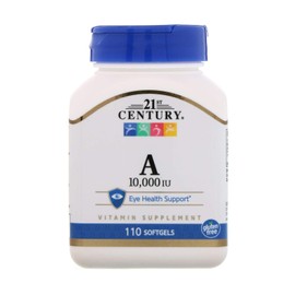 21st Century Vitamin A 10000 I.U. Softgels 100+10 Count (2 Pack)
