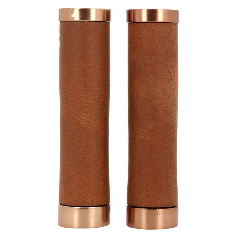 Gusti Phil A. Genuine Leather Handlebar Grip Bicycle Handle Brown