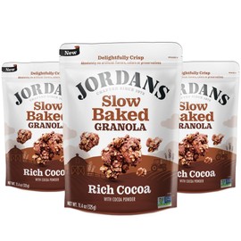 Jordans Slow Baked Granola | Rich Cocoa Granola | No Artificial Flavors, Colors, or Preservatives | Better for You Snacks for Adults & Kids | 11.4 oz (Pack of 3)