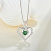 Lwsary Love Heart Pendant Necklace 925 Sterling Silver Infinity Necklace