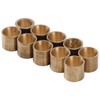 10pcs/Set Brass Cue Tip Snooker Billiard Cue Copper Ferrules Repair
