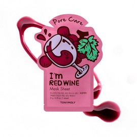 TONYMOLY I’m Red Wine Sheet Mask 10-Pack – Hydrating & Moisturizing Korean Face Masks with Red Wine Extract, Vitamin-Infused Skincare for Soft, Nourished Skin