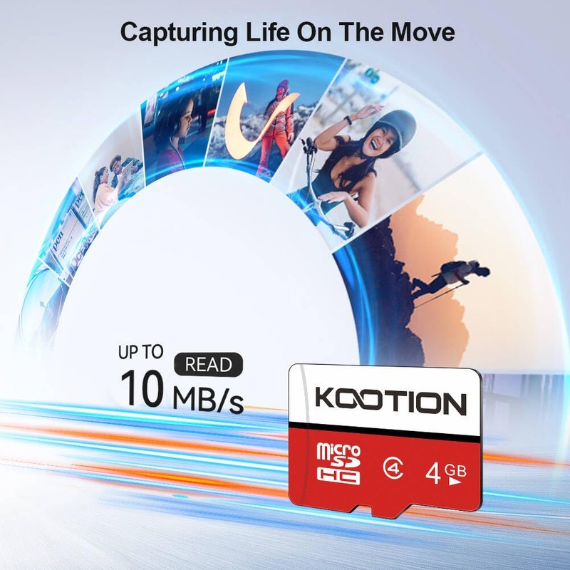 KOOTION 4 GB Micro SD Cards 5-Pack, Class 4 MicroSD