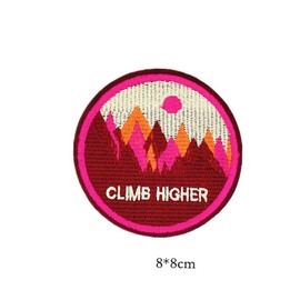 DOITOOL 9 Pcs Round Embroidery Badge Patches Cartoon Ironing Stickers for Clothing Jackets Jeans Bags Arts Crafts Decor Mixed Styles