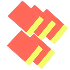 VGEBY Football Referee Cards, Set of 5 Coach & Referee Equipment Scorebooks Sports Football Referee Red and Yellow Cards Set Football Warning and Eject Cards Football Accessories