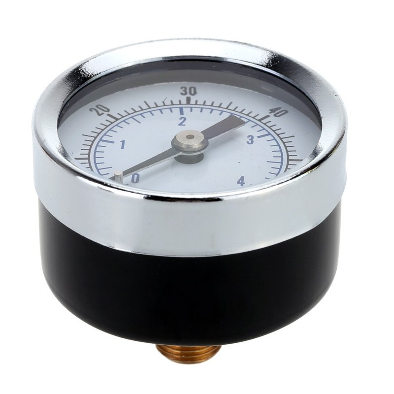 1/8" BSPT Air Compressor Hydraulic Pressure Gauge 0-60 PSI Back