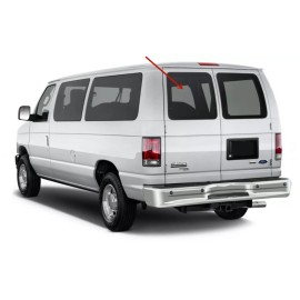 NAGD Fit 1992-2016 Ford Econoline Van Driver Side Rear Back Glass Stationary W/Sealer