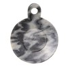 Creative Co-Op Hand-Carved Marble Handle, Grey Dish, 6"