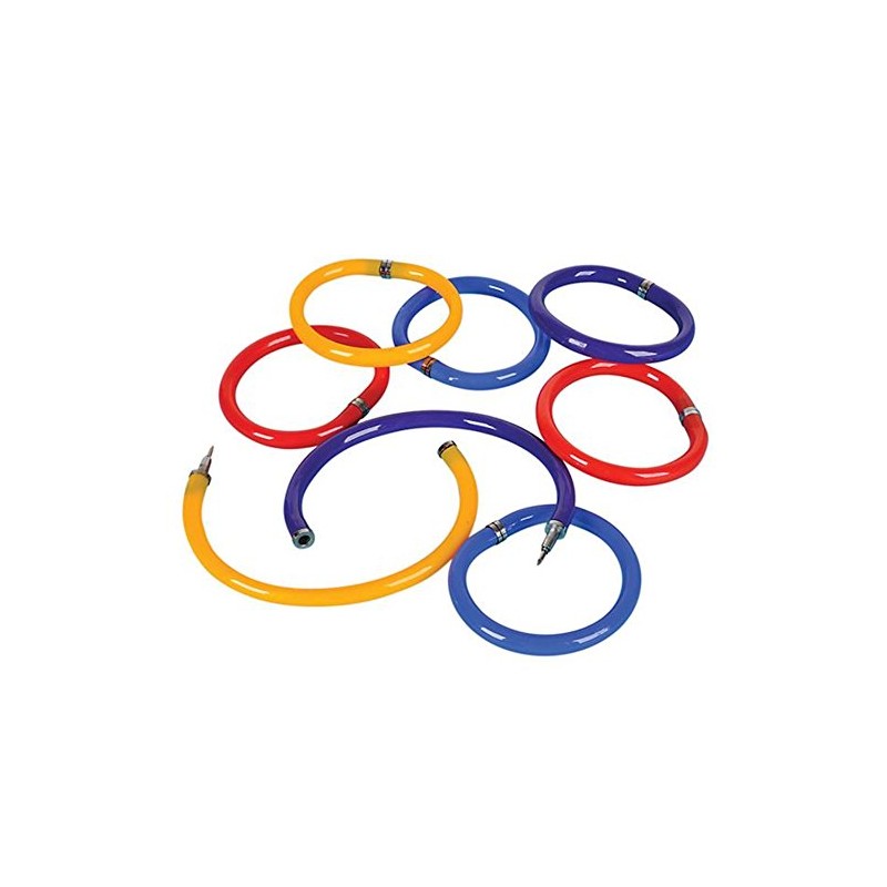 Rhode Island Novelty Bendable Pen Bracelets Assorted Colors Set of