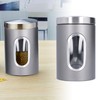 3Pcs Storage Jar Stainless Steel Food Tea Nut Container with