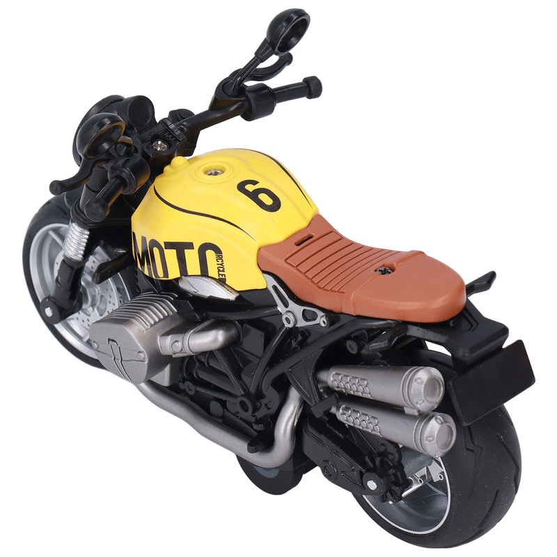 1:12 Pull Back Motorcycle Toy Cool Retro Motorcycle Toy with