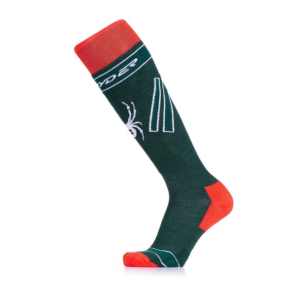 Spyder Omega Comp Ski Socks Size 38-41, Cypress Green
