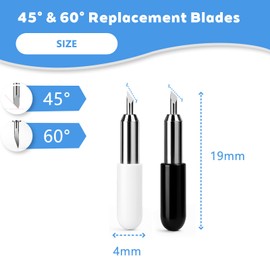 ZWWOGE Pack of 6 Tungsten Steel Cutting Blades for Cricut Joy, Untreated, Centre Cut, Centered, Crafting Tool Accessory, Cutting Plotter Blades