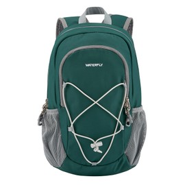 WATERFLY Backpack Small Hiking Backpack 12 L: Lightweight Daypack Mini Sports Backpack Outdoor Daypack with Removable Chest Buckle for Hiking Travel Camping Bicycle Men Women, dark green