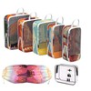 Compression Packing Cubes for Travel, 7 Set National Park Expandable