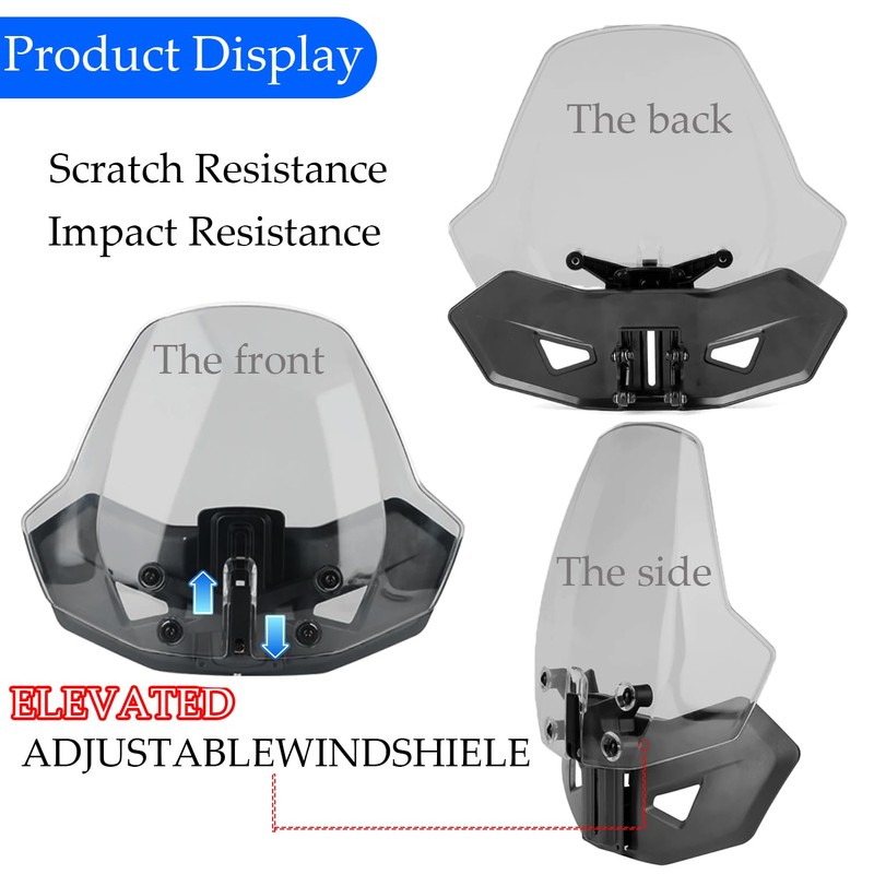 FWXEOZ Windshield for Can-Am Ryker 600 900 Sport Rally Edition