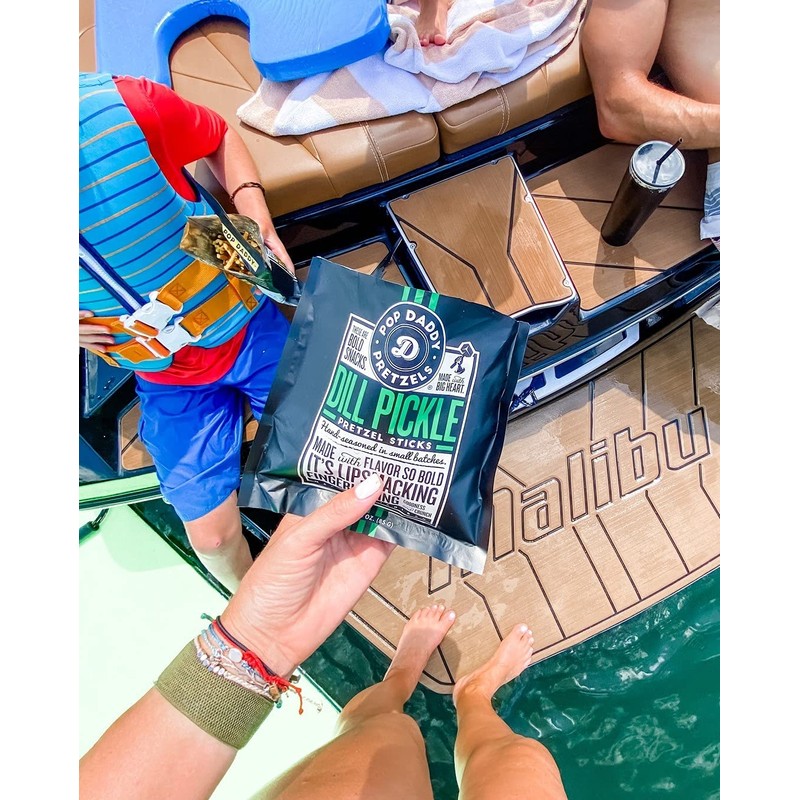 Pop Daddy Flavored Pretzels Sticks, Healthy Gourmet Pretzels Snacks, 7.5oz