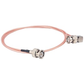 Boobrie 2 x RG316 BNC Cable BNC Male to BNC Male Right Angle Cable 1m BNC to BNC Male Low Loss Coaxial Cable 50ohm BNC 90 Degree Angle HD-SDI Cable for CCTV Video Signals
