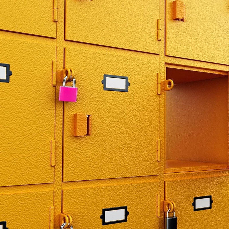 Luggage Lock 4Pcs Padlock with Key Suitcase Lock Locks with