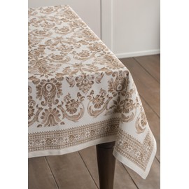 Maison d' Hermine Allure 100% Cotton Tablecloth for Kitchen Dining | Tabletop | Decoration | Parties | Weddings | Thanksgiving/Christmas (Rectangle, 60 Inch by 90 Inch)
