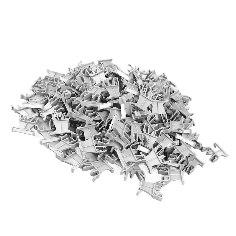 100pcs Terminal Marker Carrier 35mm DIN Rail Installation Universal UK