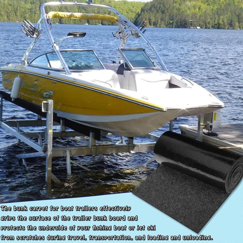 ​​​Boat Trailer Bunk Carpet, 12inch x 20ft Marine Trailer Bunk