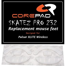 Corepad Skatez PRO 232 Replacement Mouse Feet Compatible with Pulsar Xlite Wireless/Pulsar Xlite V2 Wireless/Pulsar Xlite V2 Mini Wireless/Pulsar Xlite V3 Medium Wireless/Pulsar Xlite V3 eS Wireless