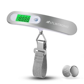 Luggage Scale, Digital Luggage Scale, Portable Hanging Scale, LCD Display with Hook, 110 lb/50 kg, Kitchen Portable Hanging Scales with Backlight and Tare Function for Travel Kitchen