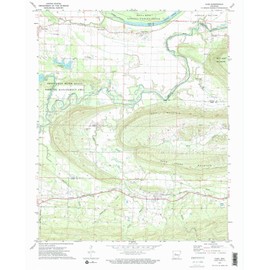 YellowMaps Casa AR topo map, 1:24000 Scale, 7.5 X 7.5 Minute, Historical, 1972, Updated 1974, 26.7 x 21.7 in - Polypropylene
