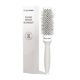 EAGLE FORTRESS Innovative Bristle Ceramic + Ionic Round Brush –Thermal Barrel – Fast-Drying Blowout Brush -32