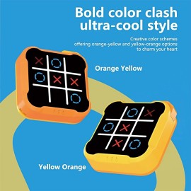 Unbranded Precision-Made User Friendly Easy to Use Tic-Tac-Toe Game Machine Electronic Toy - Yellow