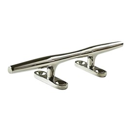 Marine City 316 Grade Stainless Steel Heavy Duty Open Base Cleat Marine Hollow Base Deck Mooring Rope Tie Cleat for Marines – Boats – Yachts (1 Pcs, 10 Inches)