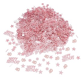 VIKY Confetti 40th Birthday Men Women Decoration Rose Gold Confetti 40th Birthday Women Man Table Decoration 40th Birthday Confetti Decoration 40th Birthday Years, Gifts for 40th Birthday, Confetti