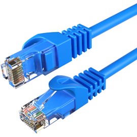 Cables Direct Online Cat6 200FT Network Ethernet Patch Cable, 550Mhz Internet Wire, Compatible with PC, Laptop, Modem, Router, TVs, Printer Cord, Consoles for Home and Office, Blue