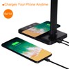 Himigo LED Desk Lamp with Wireless Charger,Eye-Caring Table Lamps,Stepless Dimmable