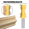 Chair Rail Molding Router Bit Carbon Steel Alloy Crown Shape