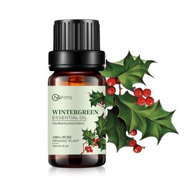 AOPING Wintergreen Essential Oil - 100% Pure Organic Natural Plant (Gaultheria procumbens) Wintergreen Oil for Diffuser, Aroma, Spa, Massage, Yoga, Perfume, 0.33oz